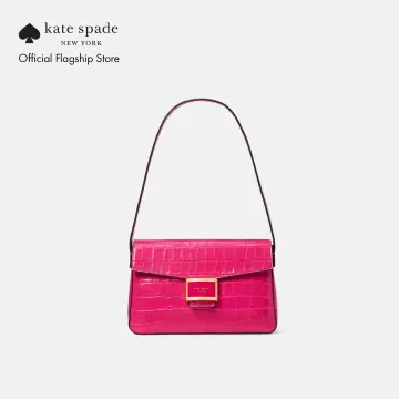 Tas KATE SPADE STACI PINK WHITE FLAP SHOULDER BAG 100%, 41% OFF