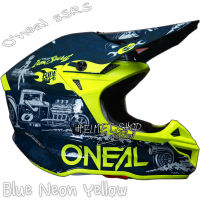 Oneal 5SRS HR Blue Neon Yellow นวมถอดซักได้ มาตรฐาน DOT สายรัด DD-Ring