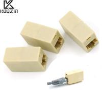 เครื่องมืออินเทอร์เน็ต10ชิ้น RJ45ผ่าน CAT5ปลั๊กเชื่อมอะแดปเตอร์ RJ45ตัวเชื่อมสายเคเบิลเครือข่ายตัวขยายตัวเชื่อมต่อสาย LAN