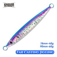 【hot】✠☢☇ Far Casting Fishing Metal Jig 40g 60g Artificial Lures Jigging Sea Bass Tackle