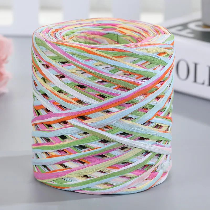 Natural Raffia Straw Yarn New Ribbon Yarn Diy Packaging Belt