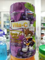 วิตามิน ซี 1000 เม็ด Vitamin C องุ่น Vita-C T.man  25 mg ไวต้า ซี grape