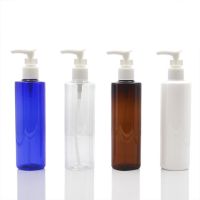 1PC 250ml Cream Bottle With White Pump Shampoo Lotion Dispenser Pump Refillable Bottle Press Bottle PET Plastic Sub-bottle New