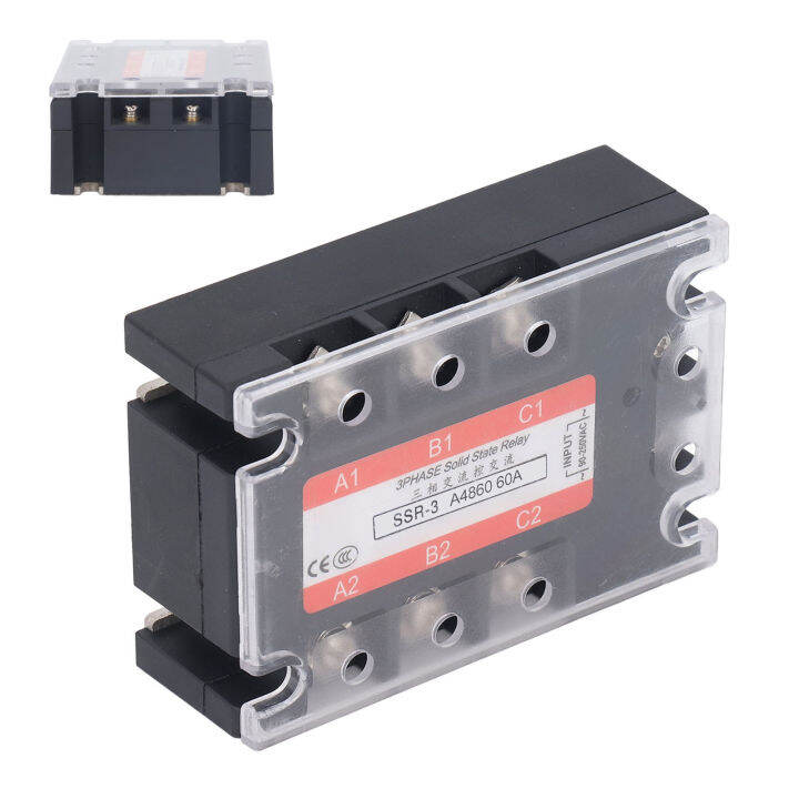 AC To AC Relay Module, 3 Phase Dual SCR Solid State Relay for Automatic