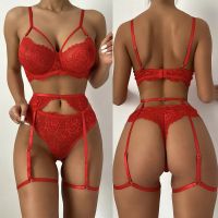 《Be love shop》New Sexy Fashion Lace Lingerie Underwear Sleepwear Steel Ring Pajamas Garter Sexy Thong Lingerie Set Lenceria For Woman