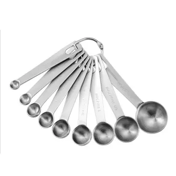 304 Stainless Steel Measuring Cup And Spoon Set, Kitchen Large Belly Cup  Baking Utensils, Kitchen Tools, Measuring Cups And Spoons, Seven Piece Set  