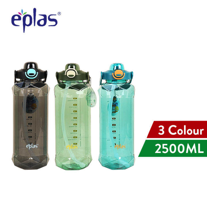 Eplas 2000ML/2500ML Crystal Diamond Water Bottle Gym Sport Botol Air ...