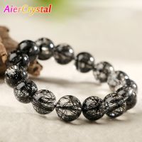 【When the flowers bloom】กระบองเพชร BlackBead ธรรมชาติสำหรับผู้ชายและผู้หญิง BlackJewelry