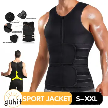 2023 New Men Neoprene Gym Sauna Sweat Compression Shirt Body