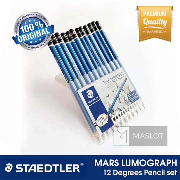 Staedtler Mars Lumograph Pencil Set Of 12 Degrees 100 S C12 Lazada