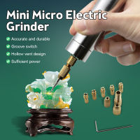 Electrric Air Die Grinder Micro Mini Collet Grinder ชุดเครื่องมือพร้อมอุปกรณ์เสริมสำหรับงานกัดขัดแกะสลักและเจาะ