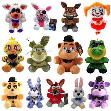 1pcs 20cm FNAF Plush Toys Five Nights At Freddy's Sister Location Freddy  Bear Bonnie Foxy Baby Ballora Clown Plush Stuffed Toys Dolls