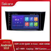 Seicane 8 นิ้ว 2.5D QLED Touch Screen Android12.0 หัวหน้าหน่วยเครื่องเล่นวิทยุ 2001 2002 2003 2004 2005-2010 Mercedes Benz E-Class W211 CLS W219 CLK W209 G-Class W463 GPS นำทางบลูทู ธ ระบบเสียงรถยน