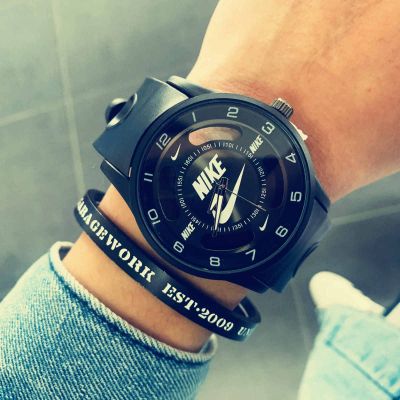 Hot Seller Personality large dial hollow watch male and female junior high school students Korean version of casual sports all-match quartz