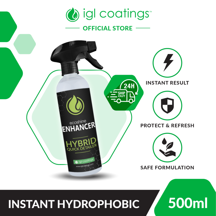 IGL Coatings Ecoshine Enhancer - Car Coating Liquid Hydrophobic Water ...