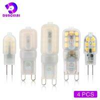 [HOT QQZIWWUJJWG 104] 4ชิ้น/ล็อต G4 G9หลอดไฟ LED 3วัตต์5วัตต์หลอดไฟ AC 12โวลต์220โวลต์หลอดไฟ LED SMD2835สปอตไลโคมระย้าแสงแทนที่20วัตต์30วัตต์หลอดฮาโลเจน