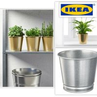 IKEAแท้ ขายถูกมาก กระถางต้นไม้ikea,plant pot, กัลวาไนซ์
