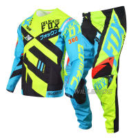 Delicate Fox Motocross Racing Gear Set 360 Divizion Jersey กางเกง Mountain จักรยาน Off-Road Combo ชุดสีเขียวชุด Mens