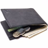 New Fashion PU Leather Mens Wallet With Coin Bag Zipper Small Money Purses Dollar Slim Purse New Design Money Wallet Wallets