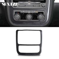 、‘】【’ Car Styling Center Console Air Conditioning CD Control Panel Decoration Sticker Trim For Volkswagen Scirocco MK3 2009-2016