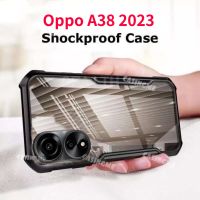 A38 Oppo 4G 2023เคสใสสำหรับ Oppo A38 38A กันชนขนาด38 OppoA38 2023 4G 5G เคสปลอกกันกระแทกเคสโทรศัพท์แข็งแบบใสฝาหลังเพรียวบาง