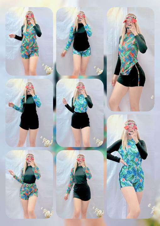 HAWAIIAN RASH GUARD FOR WOMEN (FIT TO SMALL UP TO LARGE) Lazada PH