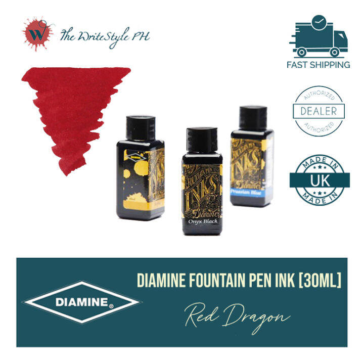 Diamine Fountain Pen Ink [Red Dragon] Lazada PH