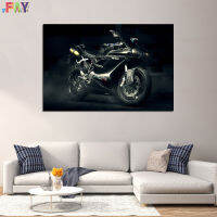 FAY-ผ้าใบโปสเตอร์ลายพิมพ์ Ducati 848สติ๊กเกอร์แต่งผนังรูปมอเตอร์ไซค์ตกแต่งศิลปะบนผนัง