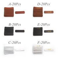 【CW】 20PCS Hand Made With Bronzing Tags Garment Leather Labels Crafts New