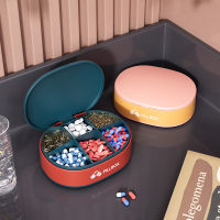 Pill Case สำหรับแท็บเล็ต6 Gird Medicine Pill S Organizer แคปซูลยากล่องเก็บพลาสติก Divider Weekly Travel Pill