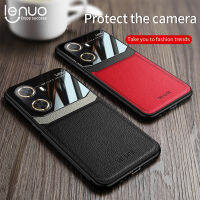 Lenuo เคสเคสหนัง TPU นิ่มแบบซ้อนกันป้องกันแบบรวมทุกอย่างเพื่อ Huawei เพลิดเพลินกับเลนส์60ชิ้น