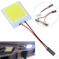 1PC Panel Led Dome Reading Light Map Lamp COB 18/24/36/48 SMD Car Interior Lights Auto Bulb C5W Festoon T10 BA9S Led Adapter