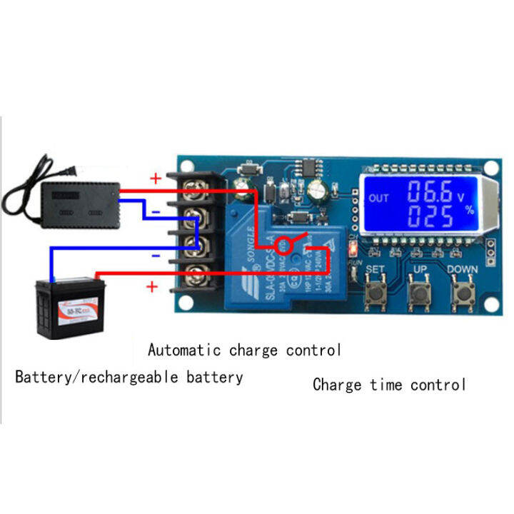 auto-stuffs-แบตเตอรี่ลิเธียมแบตเตอรี่โมดูลจอแสดงผล-lcd-ควบคุมบอร์ดป้องกัน-overcharge