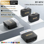 BOYA BY-M1V Micro Lavalier Không Dây dành cho iPhone iPad Android DSLR