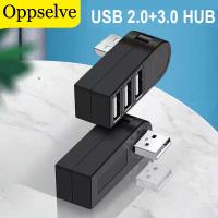 [HOT HAIXWLXKWW 589] พอร์ต USB 2.0 3.0 Hub Splitter Adapter สำหรับแล็ปท็อปโน้ตบุ๊ค180องศา Rotatable Dock 3 Port HUB