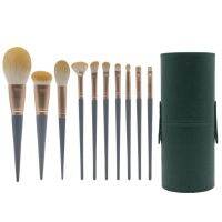 10Pcs Professional Makeup Brushes Set Beauty Tools Eyeshadow Foundation Make Up Brushes Cosmetics Set with Storage Tube