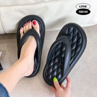 รองเท้าแตะสำหรับสุภาพสตรี Flip-flops JiHou bottom beach senior people word procrastinates ms couple pinches cool slippers male