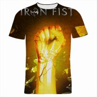 2023 newiron fist เสื้อยืดผู้ชายผู้หญิงการ์ตูนอะนิเมะ Tee แขนสั้นแฟชั่น3D พิมพ์เสื้อลำลอง