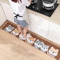 Anti-oil Kitchen Floor Mat Set Long Strip Entrance Doormat Household Waterproof Non-slip Absorbent Bathroom Bedroom Hallway Mats