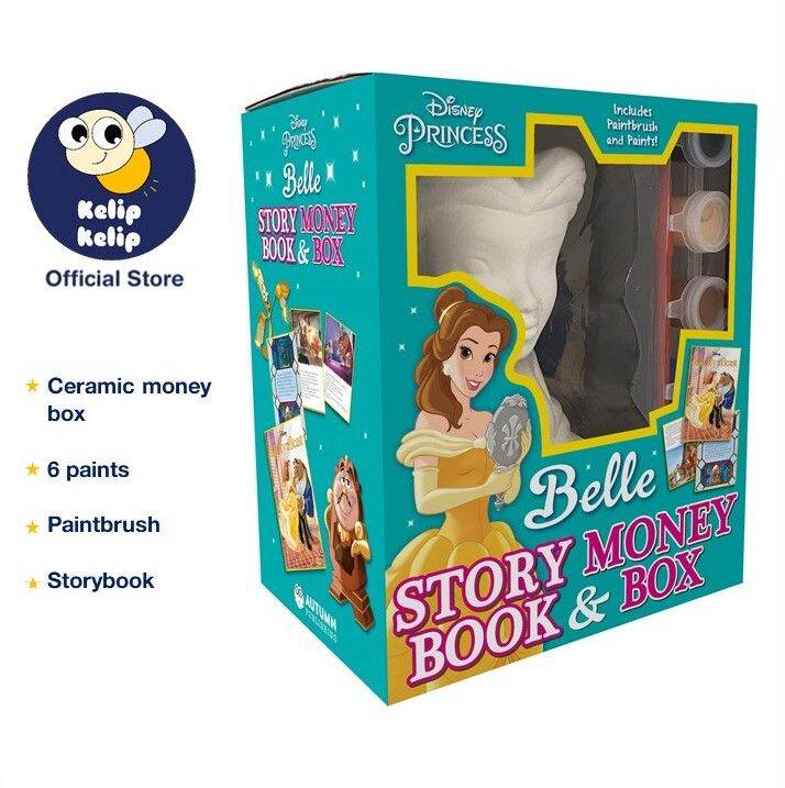 Disney Princess Paint Your Own Money Box For Kids With Story Book