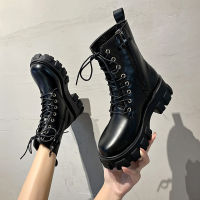 New Fashion Autumn Marten Boots Chain Beaded Sexy Platform Womens Shoes Mary Jane Casual High Top Shoes Platform Womens Boots