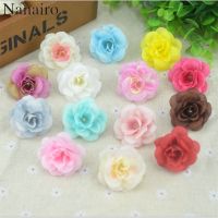 Artificial Flowers Decorations Mini Roses Artificial Flowers - 50 Pcs 4cm Handmade - Aliexpress