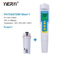 2019 yieryi pH-986 3 in 1 Water Tester Multi-parameter PH Monitor TDS PH Meter Aquarium Acidometer Drink Water Quality Analyser