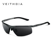 VEITHDIA เสื้อผ้าแบรนด์ผู้ชายกีฬากลางแจ้งตกปลาแว่นกันแดดอลูมิเนียม P Olarized UV400เลนส์อาทิตย์แว่นตาแว่นตาสำหรับชาย6501