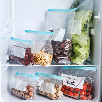 10Pcs Reusable Food Fruit Vegetable Ziplock Freezer Keeping Storage