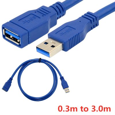 Chaunceybi USB ต่อ USB3.0ชายกับหญิง0.3ม. 0.5ม. 1ม. 1.5ม. 1.8ม. 3ม. 5ม. 1ft 5ft 6ft 2ft 10ft 3 5เมตร