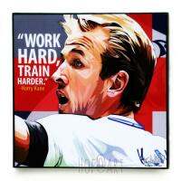 Harry Kane แฮร์รี่ เคน Tottenham Hotspur ท็อตแนม ฮ็อตสเปอร์ #COYS สเปอร์ รูปภาพ​ติด​ผนัง​ pop art พร้อมกรอบและที่แขวน ฟุตบอล​ กรอบรูป​​ รูปภาพ