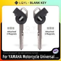 LQYL กุญแจเปล่าสำหรับรถจักรยานยนต์กุญแจแม่เหล็กร่องขวาซ้ายสำหรับ YAMAHA NMAX155 Jinzhan 125 Aurora รุ่นที่สาม Lh125t-C