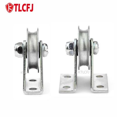 【CW】 KTLCFJ 6x33x8mm Guide Pulley Metal Mechanical Galvanized Anti rust Channel Wire Groove Passing