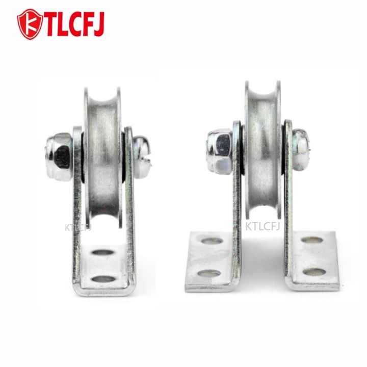cw-ktlcfj-6x33x8mm-guide-pulley-metal-mechanical-galvanized-anti-rust-channel-wire-groove-passing